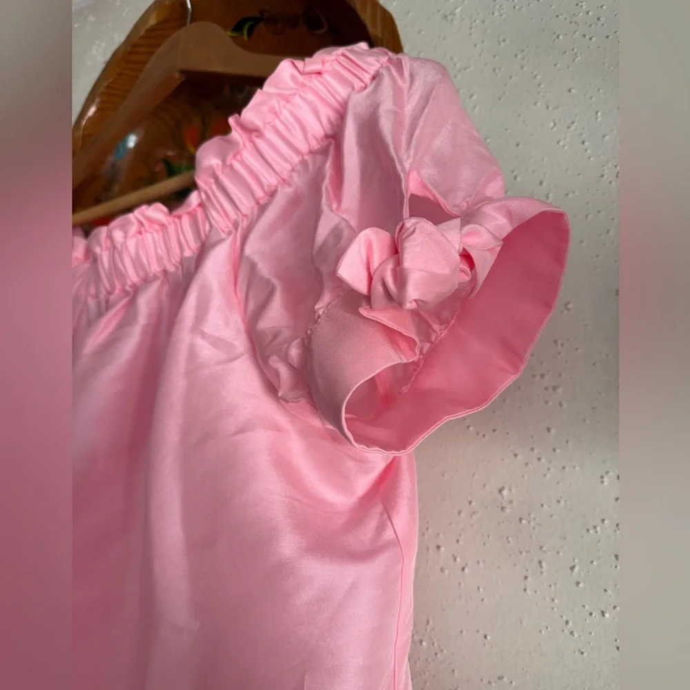 NWT J.Crew off-the-shoulder top in silk shantung Size 10 - Picture 5 of 8